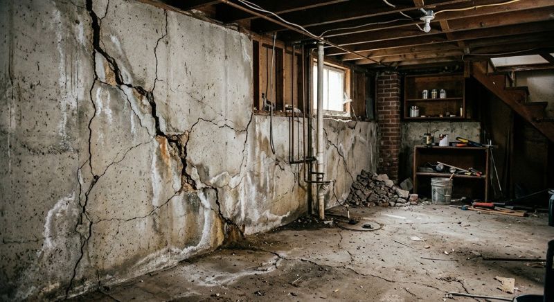 Basement Crack Repair in East Hampton, CT