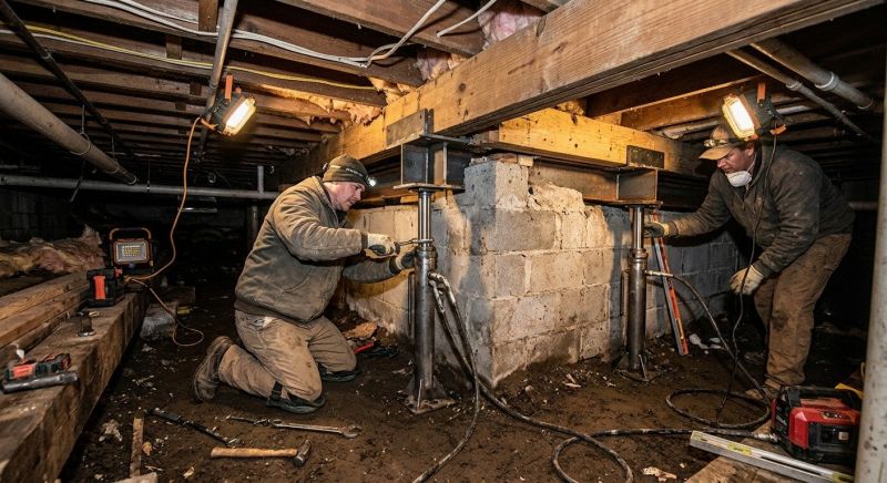 Basement Foundation Repair in Guilford, CT