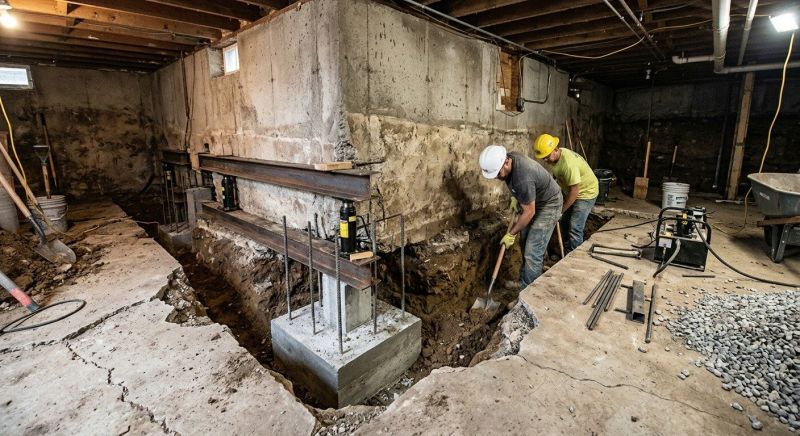Basement Underpinning in East Hampton, CT