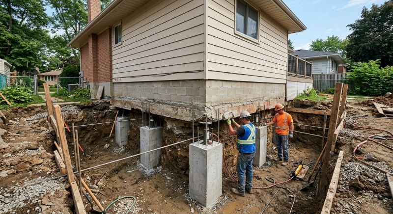Basement Underpinning in East Hampton, CT