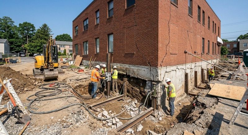 Building Foundation Repair in Andover, CT