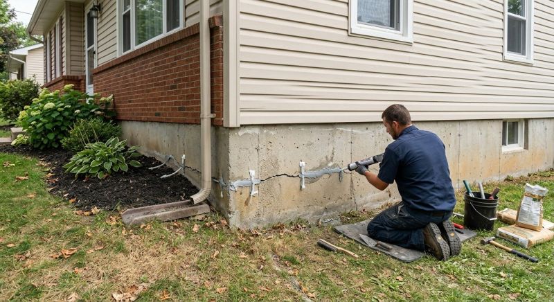 Cracked Foundation Repair in Cromwell, CT