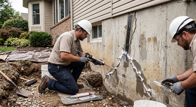 Cracked Foundation Repair in East Berlin, CT