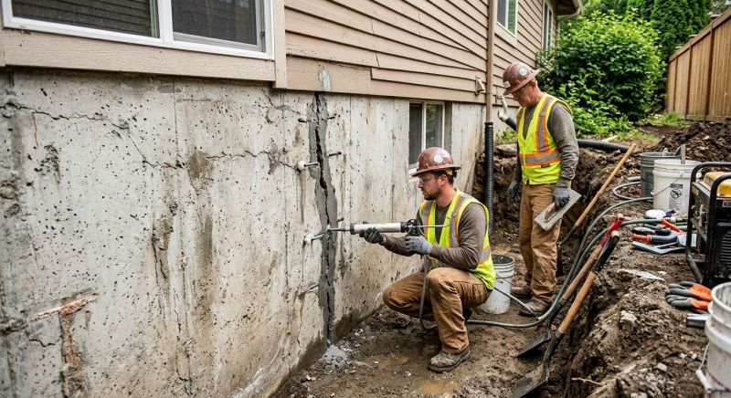 Cracked Foundation Repair in Salem, CT