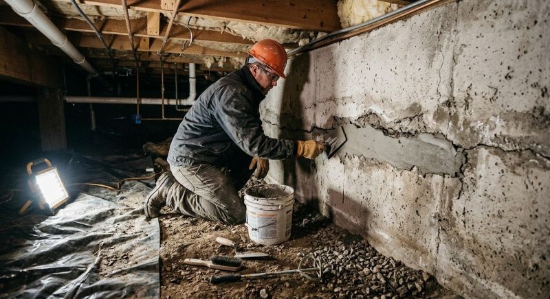 Crawlspace Foundation Repair in Guilford, CT