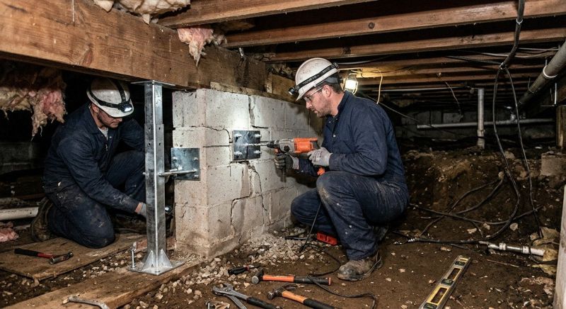 Crawlspace Foundation Repair in Old Lyme, CT