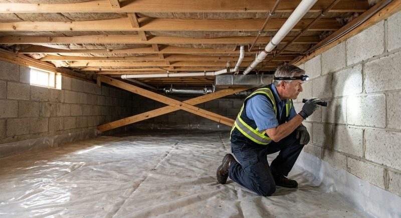 Crawlspace Repair in East Hampton, CT