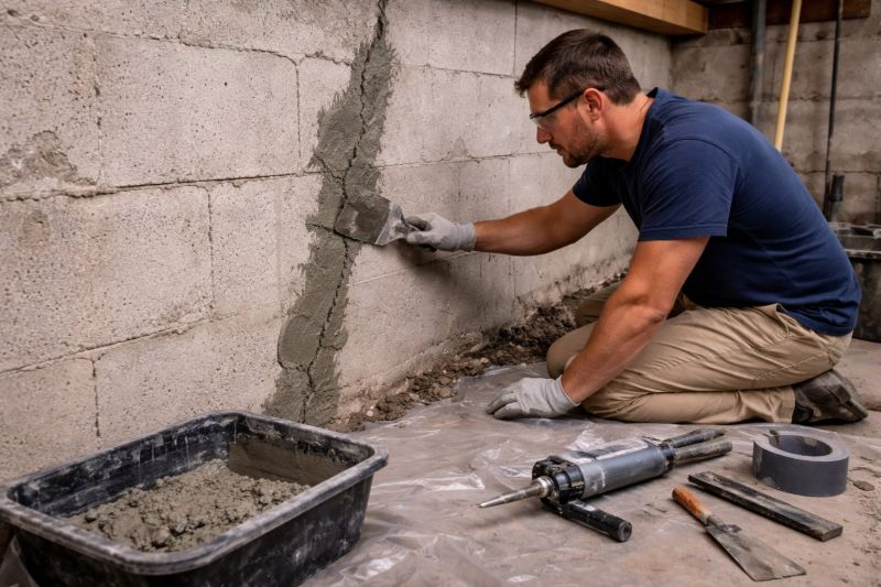 Foundation Crack Repair in Cheshire, CT