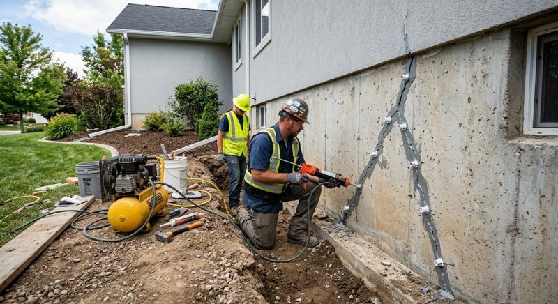 Foundation Crack Repair in Southington, CT