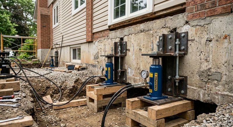 Foundation Jacking in Bloomfield, CT