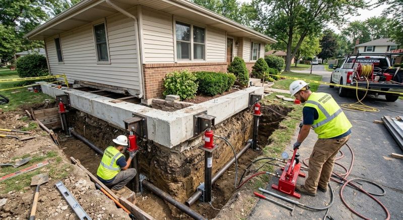 Foundation Jacking in East Berlin, CT