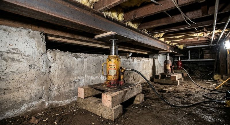 Foundation Jacking in Gales Ferry, CT