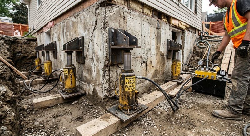 Foundation Jacking in Hebron, CT