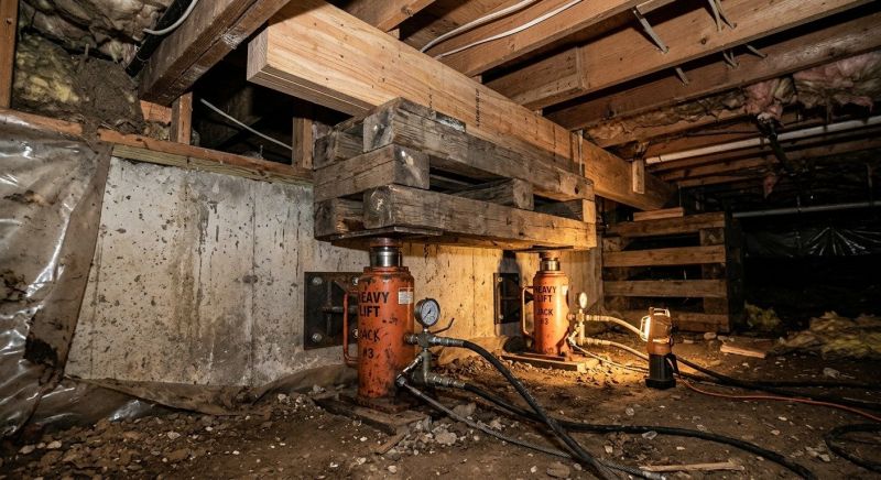 Foundation Jacking in Wethersfield, CT