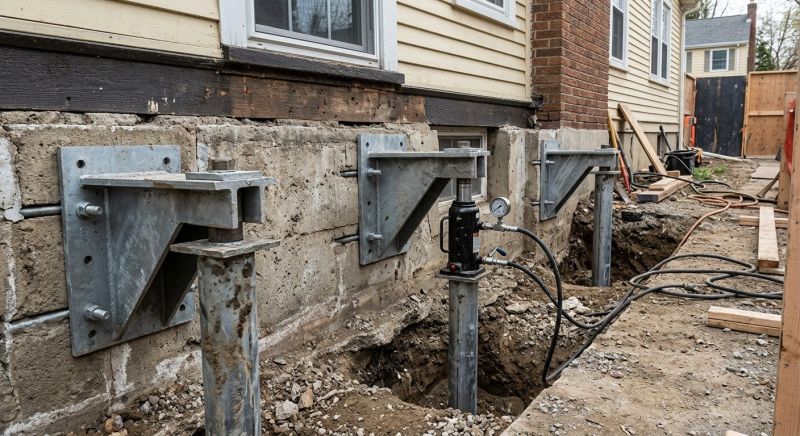 Foundation Pier Leveling in East Hampton, CT