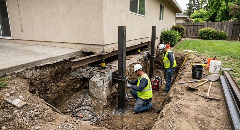 Foundation Pier Repair in East Hampton, CT
