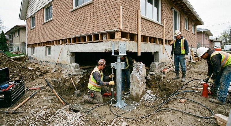 Foundation Pier Repair in East Hampton, CT