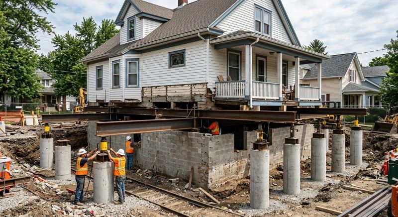 Foundation Raising in Quaker Hill, CT