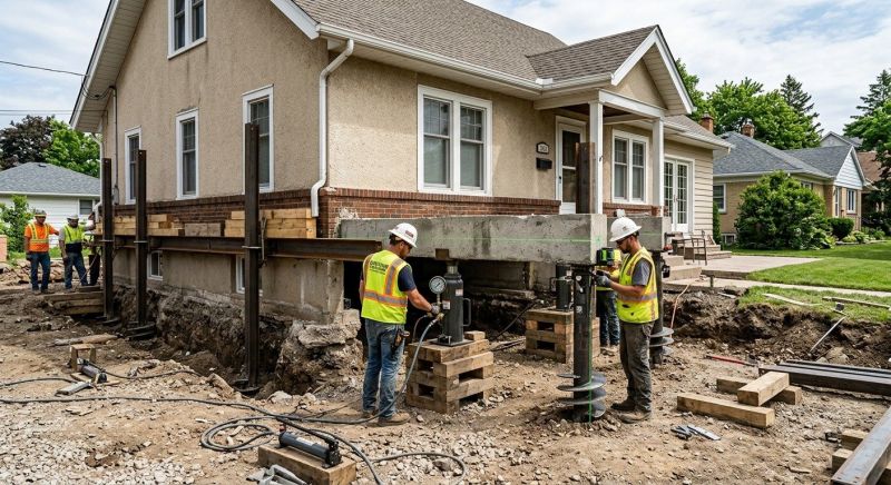 Foundation Releveling in East Hampton, CT