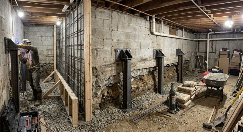 Foundation Stabilizing in West Hartford, CT