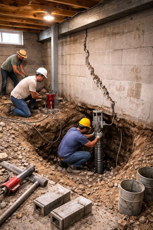 Foundation Structural Repair in Waterford, CT