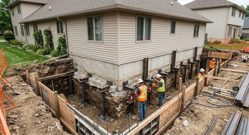 Foundation Underpinning in East Hampton, CT
