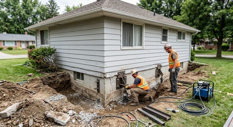House Foundation Repair in Higganum, CT