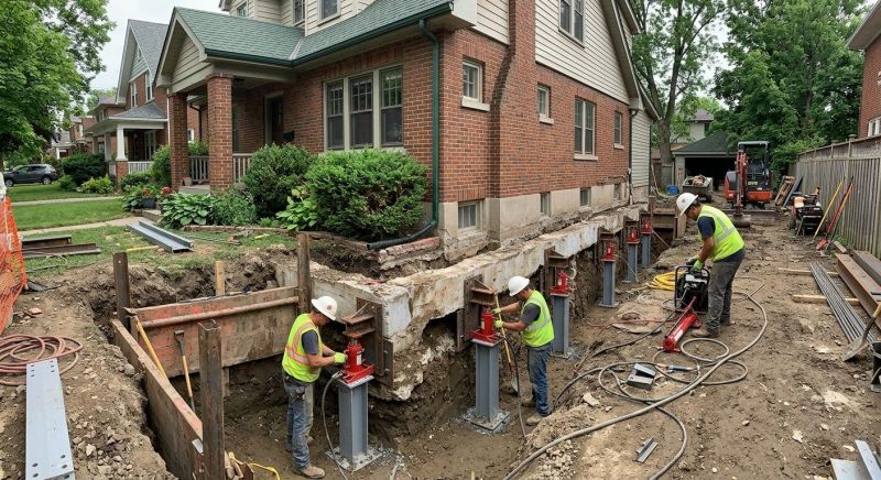 House Underpinning in East Hampton, CT