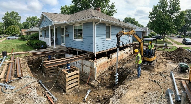 House Underpinning in East Hampton, CT