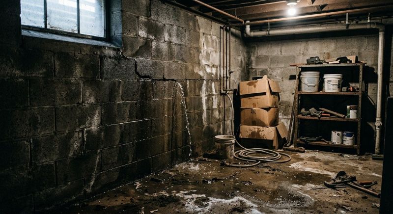 Leaking Foundation Repair in East Hampton, CT