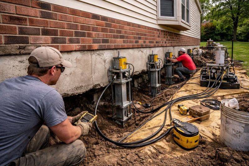 Settling Foundation Service in South Glastonbury, CT