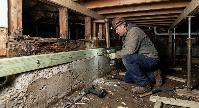 Sinking Foundation Repair in East Haddam, CT