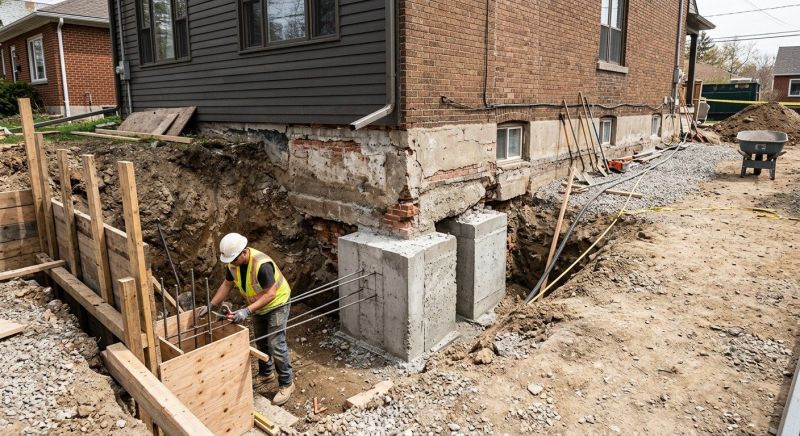 Structural Underpinning in East Hampton, CT
