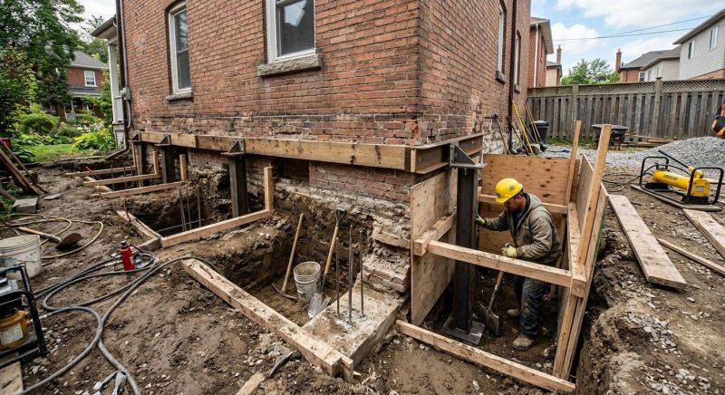 Structural Underpinning in East Hampton, CT